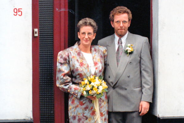 Nederlandse Gentenaar Gerard Peek met zijn Belgische vrouw Nederlandse Gentenaar Gerard Peek met zijn Belgische vrouw